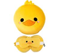 Puckator Cuscino da Viaggio con Maschera Relaxeazzz - Papera - Animali Dolci