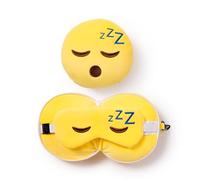 Puckator Cuscino da Viaggio con Maschera Relaxeazzz - Snoozie la Faccina Addormentata