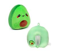 Puckator Cuscino da Viaggio con Peluche 2 in 1 - Pedro l'Avocado - Foodiemals - Swapseazzz