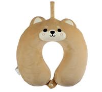 Puckator Cuscino da Viaggio in Memory Foam e Peluche Relaxeazzz - Shiba Inu - Animali Dolci