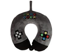 Puckator Cuscino Da Viaggio Per Il Collo In Memory Foam Grigio Game Over