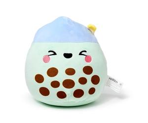 Puckator Cuscino di Peluche Morbidissimo a tema Matcha il Bubble Tea - Foodiemals Squidglys