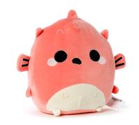 Puckator- Pesce Palla Cuscino Morbido in Peluche, Colore Rosa, 23cm, CUSH335