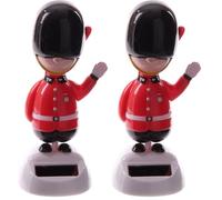 Puckator FF51 - Statuetta ad energia Solare, Motivo: Guardia Reale - Londra (Confezione da 2)