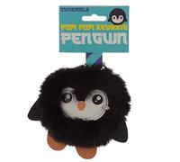 Puckator Fun Collectable Pom Pom Keyring - Cutiemals Penguin KEY223