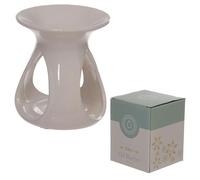 Puckator Grupo Erik, Brucia Essenza per Cera Profumata in Ceramica-Goccia-Bianco, Unica