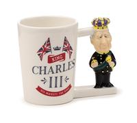 Puckator - King Charles III - Tazza con manico sagomato in ceramica di Re Carlo III