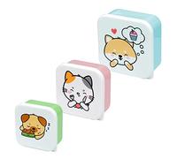 Puckator - Lunchboxen & Brotdosen - Küche & Lebensmittel - Adoramals Pets Tiere Lunchboxen Brotdosen 3er Set S/M/L