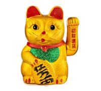 Puckator Maneki Neko Gatto che Saluta, Occhi Aperti 17cm