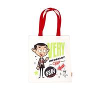 Puckator Mr Bean & Teddy - Borsa tote riutilizzabile per la spesa, pieghevole, per uomo e donna