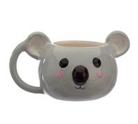 Puckator MUG347, Tazza di Ceramica a Forma di Testa di Koala - Animali Dolci