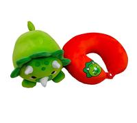 Puckator - Cuscino da Viaggio con Peluche 2 in 1 - Huck il Dinosauro - Swapseazzz