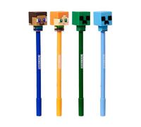 Puckator Penna Cancellabile Inkredible Con Topper Chibi Minecraft - Regalo per Studenti e Insegnanti, Fine Anno Scolastico