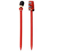 Puckator Penne a punta fine a punta fine a forma di autobus della guardia di Londra e Routemaster, graziose penne estetiche che non sbavano, per scuola, ufficio, scrittura, disegno, diario, set di