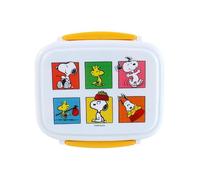 Puckator Porta Pranzo Bento con Posate e Chiusura a Clip - Snoopy & Woodstock - Peanuts