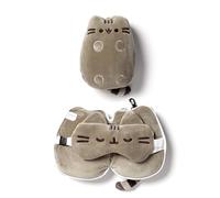 Puckator Pusheen The Cat Cuscino da Viaggio e Maschera per Occhi 2 in 1, Poliestere, Multicolore, Standard