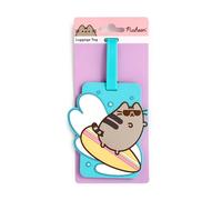 Puckator - Pusheen The Cat Summer Surfer - Etichetta per valigia e bagagli aereo in PVC con Licenza Ufficiale Pusheen il Gatto, Accessori Viaggio Simpatici e Originali