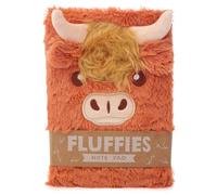 Puckator Quaderno A5 a Righe con Copertina in Peluche - Bue Scozzese