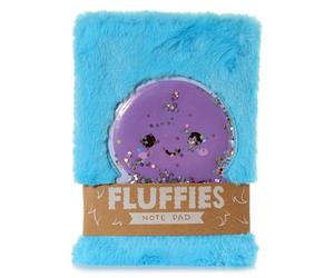 Puckator Quaderno A5 a Righe con Copertina in Peluche - Polpo - Animali Dolci