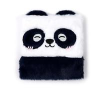 Puckator Quaderno con Copertina in Peluche - Panda - Animali Dolci - Fluffies