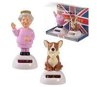 Puckator Regina e Corgi Pal-Decorazione ad Energia Solare, Unica