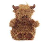 Puckator Scalda Mani E Collo In Pile Lana Gigante Highland Cow Microonde Lavanda