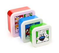 Puckator Set di 3 Contenitori per Alimenti M/L/XL - Asterix, Obelix e Idefix (2025)