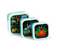 Puckator - Set di 3 Contenitori Porta Pranzo per Alimenti M/L/XL - Animal Kingdom