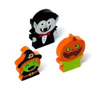 Puckator Set di 3 Gomme da Cancellare - Strega, Vampiro e Zucca