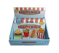 Puckator Set di 4 Segnalibri Magnetici - Fast Food - Foodiemals