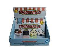 Puckator Set di 4 Segnalibri Magnetici - Ramen & Sushi - Foodiemals