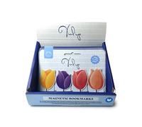 Puckator Set di 4 Segnalibri Magnetici - Tulipani