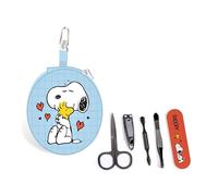 Puckator Set Manicure 5 pezzi - Rotondo - Snoopy & Woodstock - Peanuts