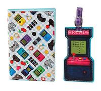 Puckator Set Porta Passaporto ed Etichetta per Bagagli - Game Over