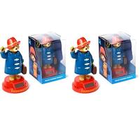 Puckator Solar Pal di Orso Paddington - Personaggi ad Energia Solare, Cappotto blu, Base Rossa, Statuetta Ballerina per Scrivania, Davanzale Finestra e Cruscotto Auto, Licenza Ufficiale