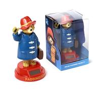 Puckator Solar Pal di Orso Paddington - Personaggi ad Energia Solare, Cappotto blu, Base Rossa, Statuetta Ballerina per Scrivania, Davanzale Finestra e Cruscotto Auto, Licenza Ufficiale