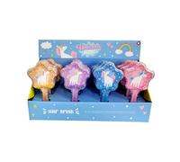 Puckator Spazzola per capelli con glitter a forma di unicorno magico a forma di stella, spazzola districante per capelli per bambini e donne, prodotti per lo styling dei capelli spessi e ondulati