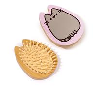 Puckator - Spazzola per Capelli in Legno di Bambù a Forma di Pusheen the Cat, Gatto, Accessori Bellezza per Ragazza, Bambina, Donna