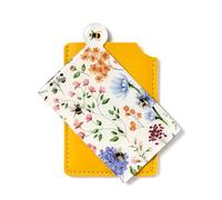 Puckator Specchietto da Borsa Tascabile con Custodia in Finta Pelle - Api, Nectar Meadows