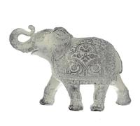 Puckator Statuetta di elefante Thailandese scolpita a pasta bianca