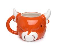Puckator Tazza Caffè Ceramica Highland Coo Cow 550ml Grande Brown
