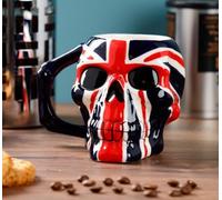 Puckator Tazza MUG218 a forma di teschio con Bandiera Britannica