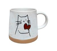 Puckator Tazza in Grès Porcellanato - Gatto con Il Cuore