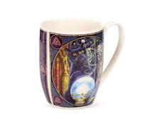 Puckator Tazza in Porcellana 300ml - Witch's Apprentice Cat - Gatti - Design di Lisa Parker