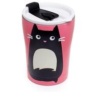 Puckator Tazza Termica Riutilizzabile in Acciaio 330ml - Gatto - Feline Fine