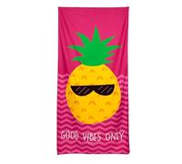 Puckator Telo Mare in Microfibra 180x85cm - Ananas - Good Vibes Only