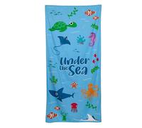 Puckator Telo Mare in Microfibra 180x85cm - Animali Marini - Under the Sea