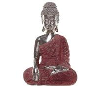 Puckator Thai Buddha - Statuetta Metallica da Meditazione, in Resina, Multicolore, Altezza 21 cm, Larghezza 14 cm, profondità 10 cm