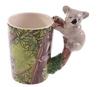 Puckator Zoo Tazza con Manico a Forma di Koala, Ceramica, Bianco, 1 unità (Confezione da 1)