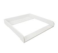 Puckdaddy - Fasciatoio Anton compatibile con cassettiera IKEA Malm e simili - fasciatoio in legno 80x76x10 cm in bianco - fasciatoio di alta qualità incl. materiale di fissaggio per montaggio a parete